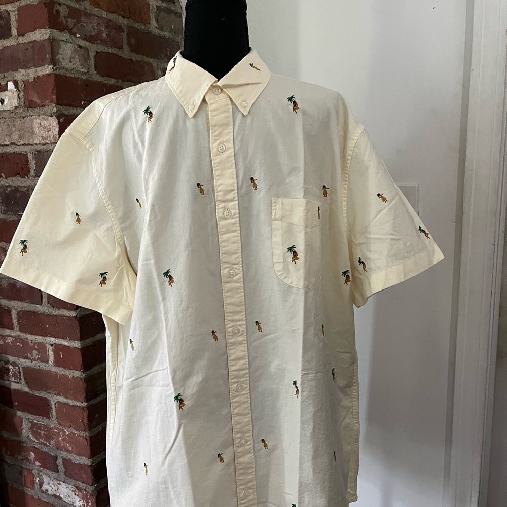 J.Crew new with tags men’s Hawaiian shirt embroidered extra large tall